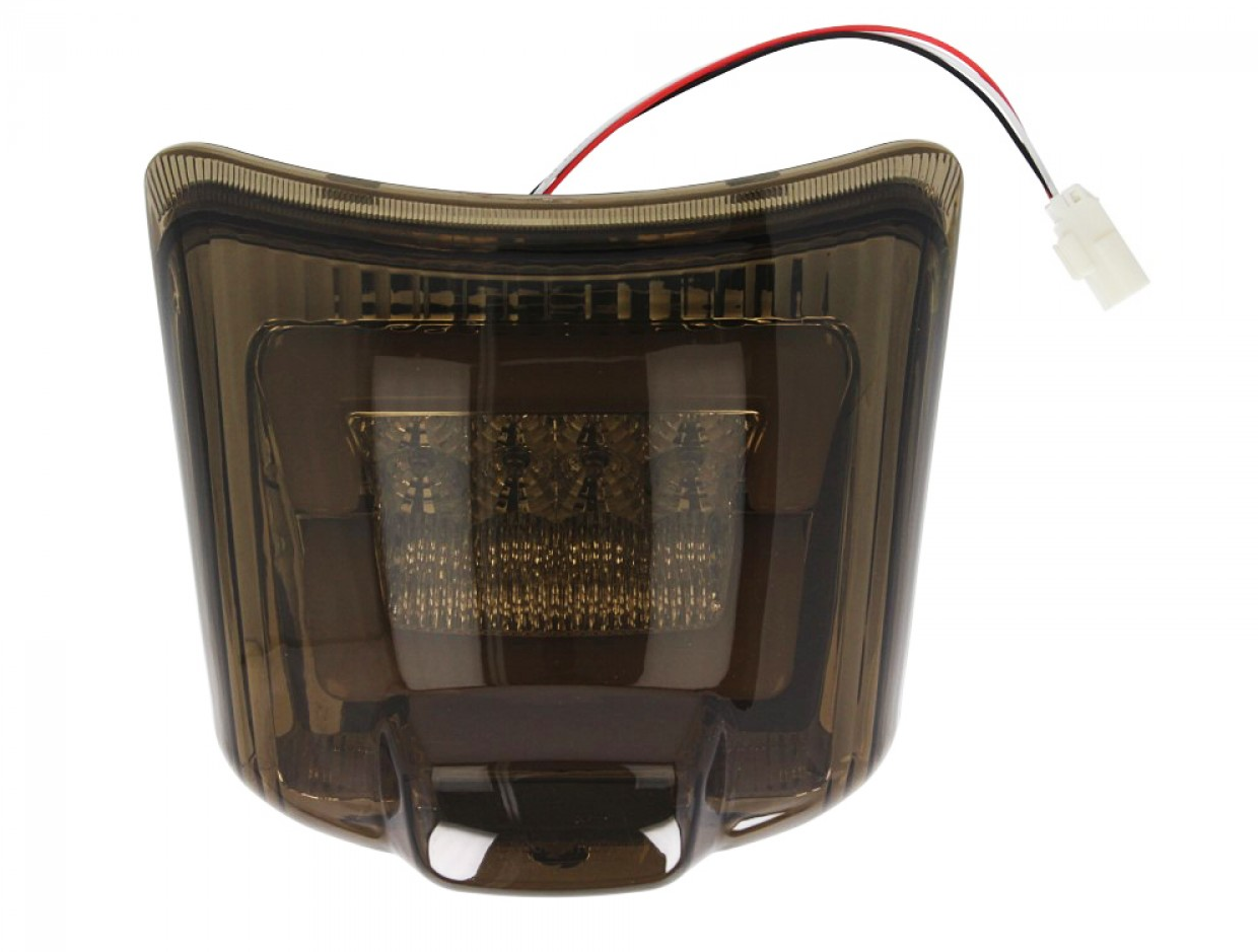 LED achterlicht zwart, E-goedgekeurd voor Vespa GTS / GTV (tot 2014)