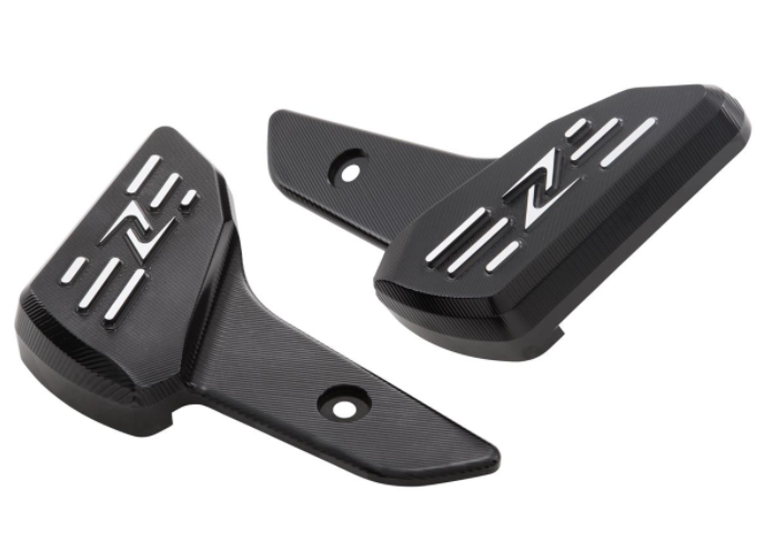 Voetsteunen rechts en links voor Vespa Primavera/Sprint 50-150cc 2T/4T AC, zwart