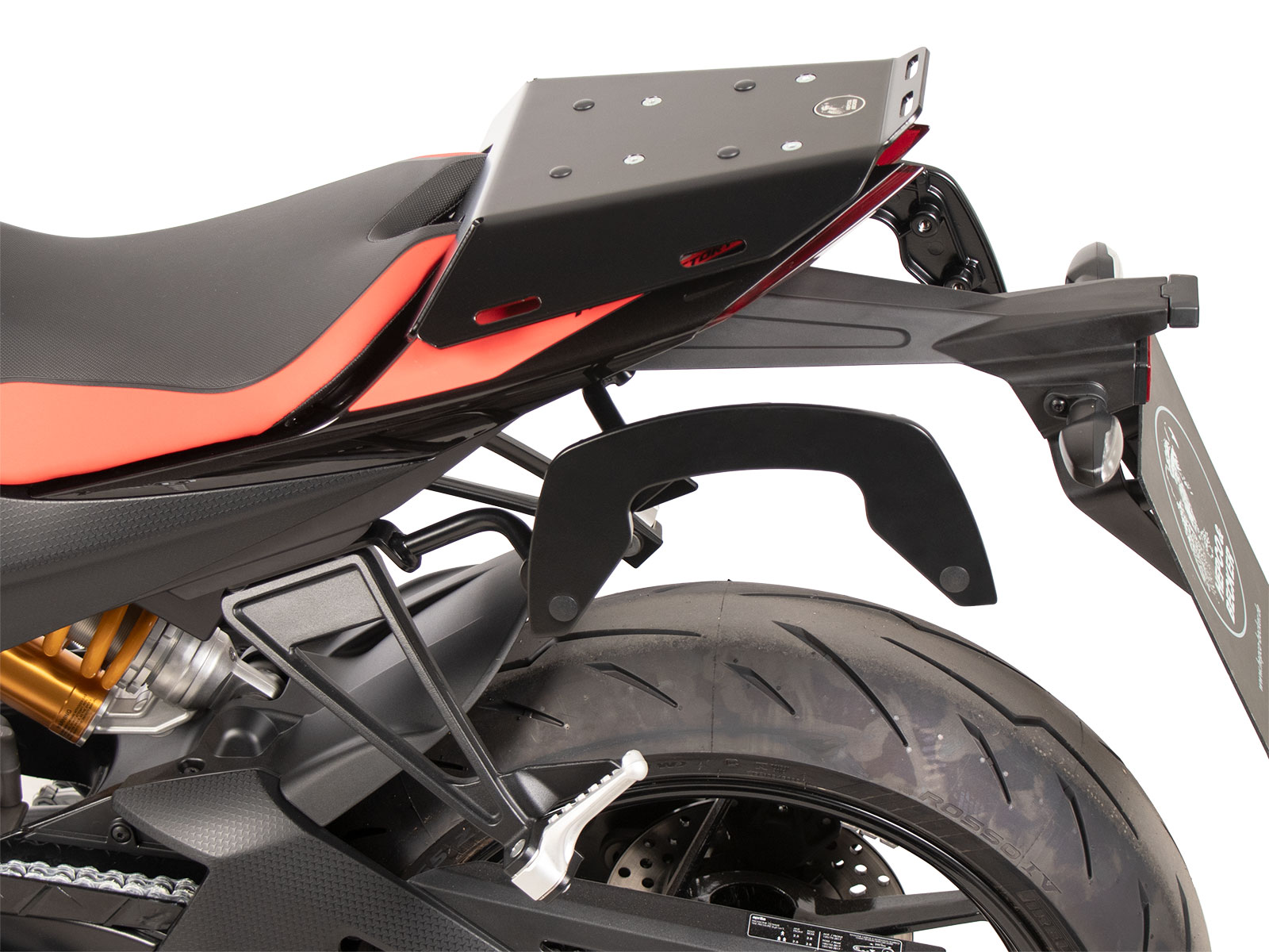 C-Bow zijdrager zwart voor Aprilia Tuono 660 Factory (2022-) Hepco & Becker