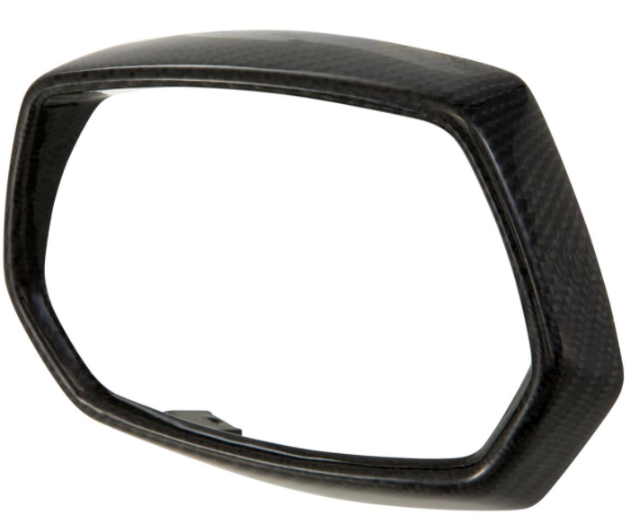 Lamp ring zwart voor Vespa Sprint 50-150ccm 2T/4T ('13-'18), Carbon