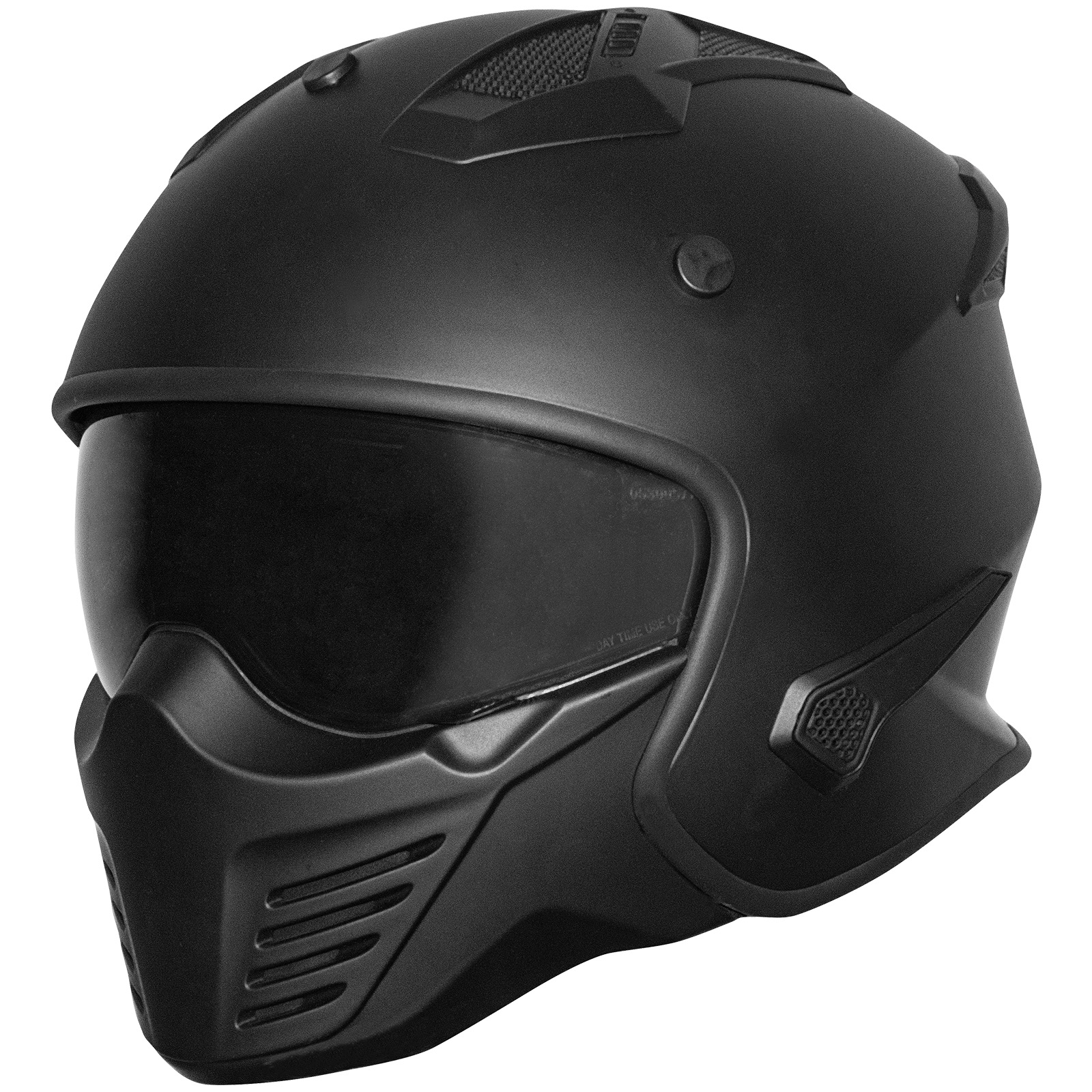 Germot helm GM 44, mat zwart