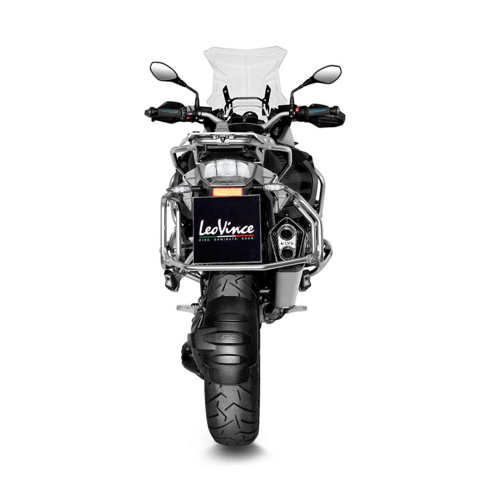 LeoVince uitlaatsysteem LV-12 voor BMW R 1200 /1250 GS /Adventure, titanium, slip on, E-certificaat