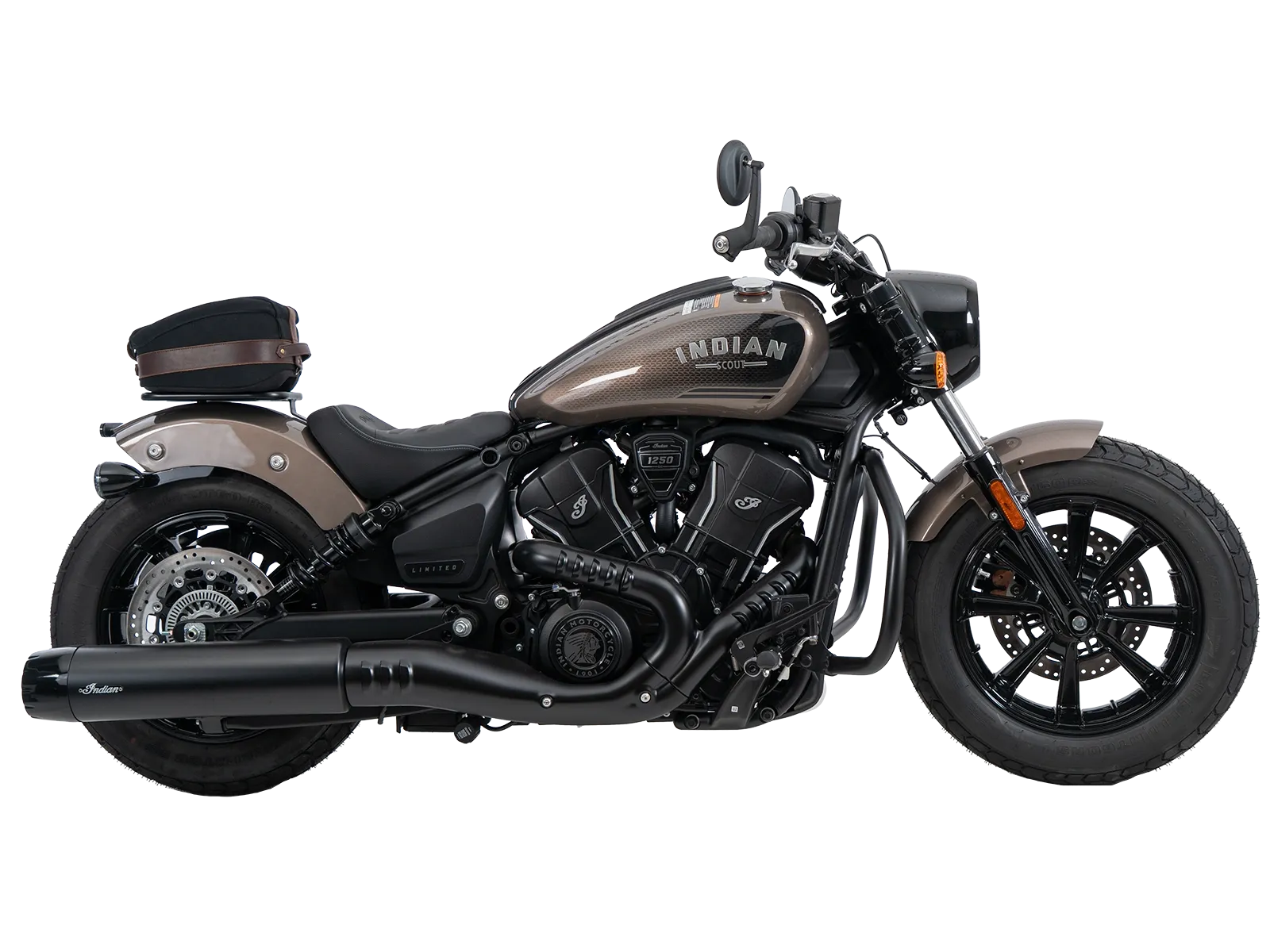 Solorack zonder rugleuning zwart voor Indian Scout Bobber 1250 (25-) Hepco & Becker