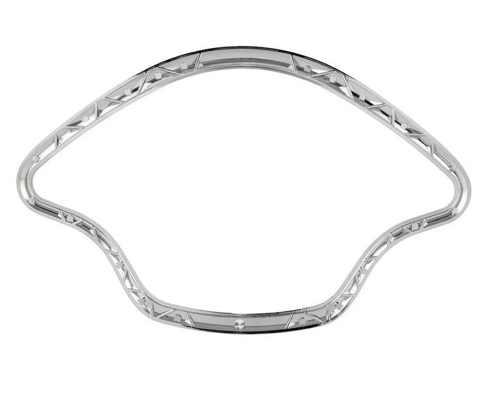 Decoratieve ring snelheidsmeter voor Vespa Primavera/Sprint/Elettrica 50-150ccm 2T/4T AC, mat chroom