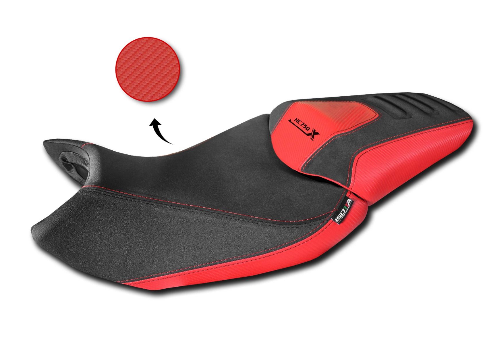 Comfort stoelhoes voor Honda NC 750 X (21-24) rood