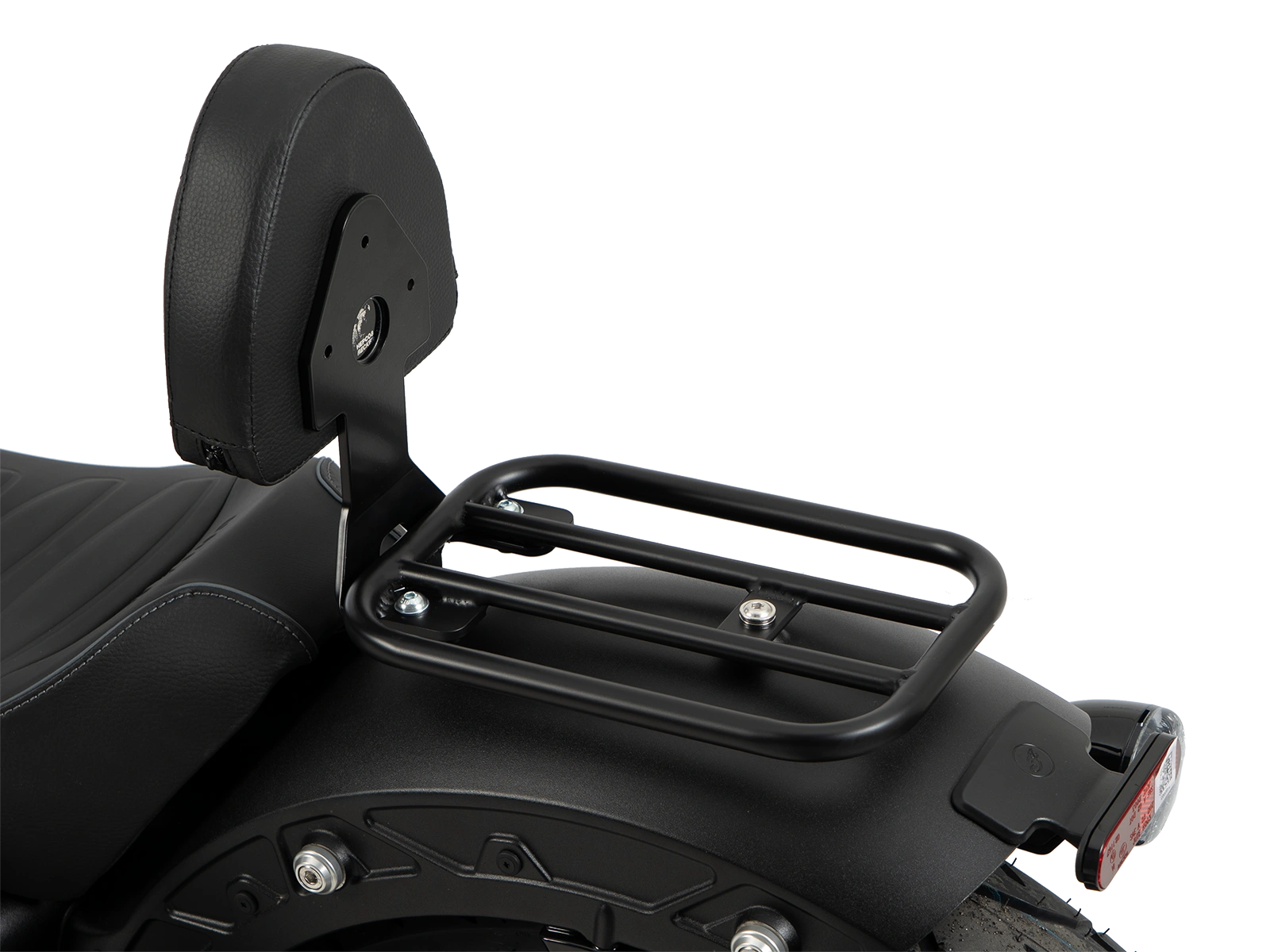 Rugleuning ruiter met vulling zwart voor Indian Scout Sixty Classic (25-) Hepco & Becker