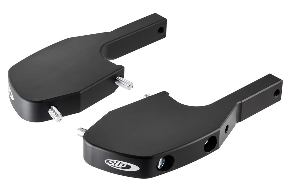 Voetsteun adapter achterbank voor Vespa GTS/GTS Super/GTV/GT 60/GT/GT L 125-300cc, mat zwart