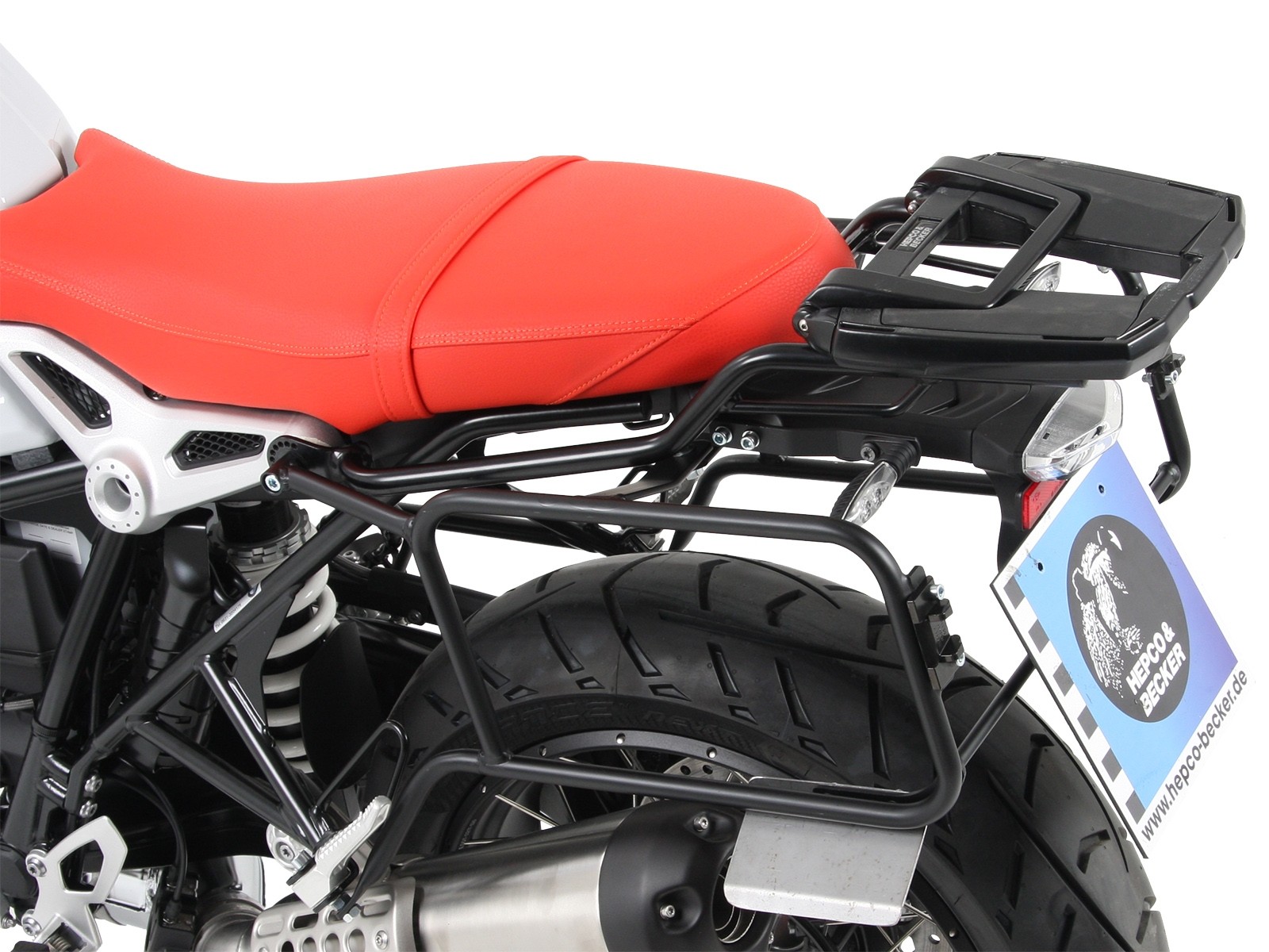 Zijkofferdrager vast zwart voor BMW R nineT Pure (17-23) Hepco & Becker