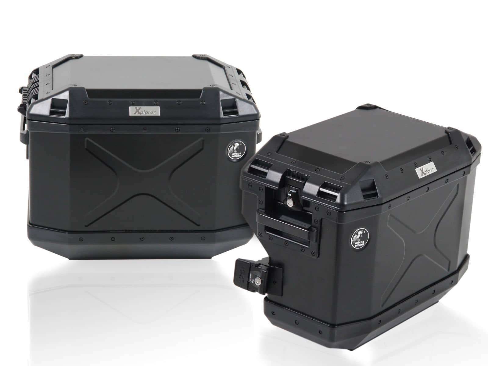Kofferdragerset Kofferdrager incl. kofferset Xplorer Cutout zwart voor BMW R 12 G/S (25-)