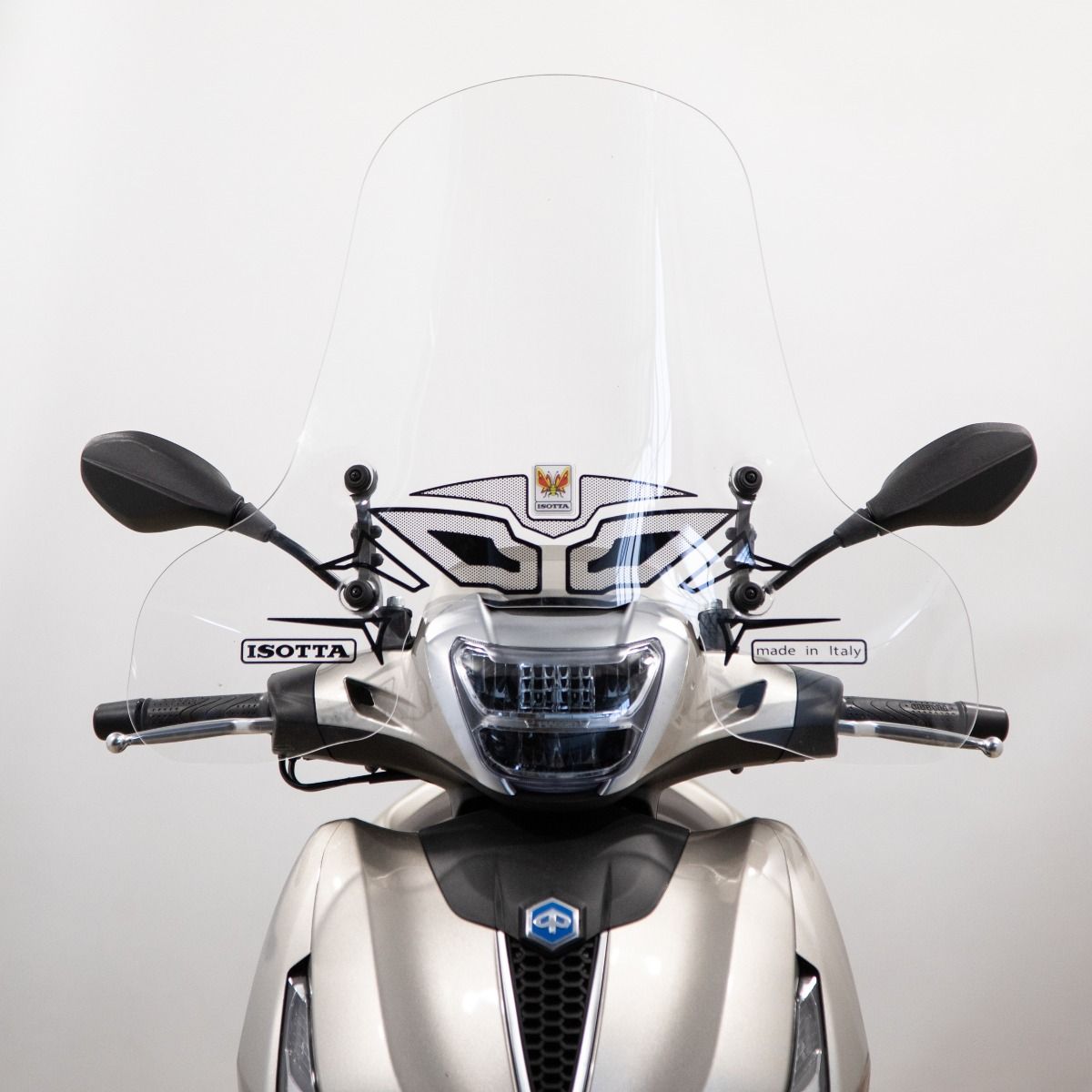 Middelhoog windscherm helder voor Piaggio Beverly 300 / 400