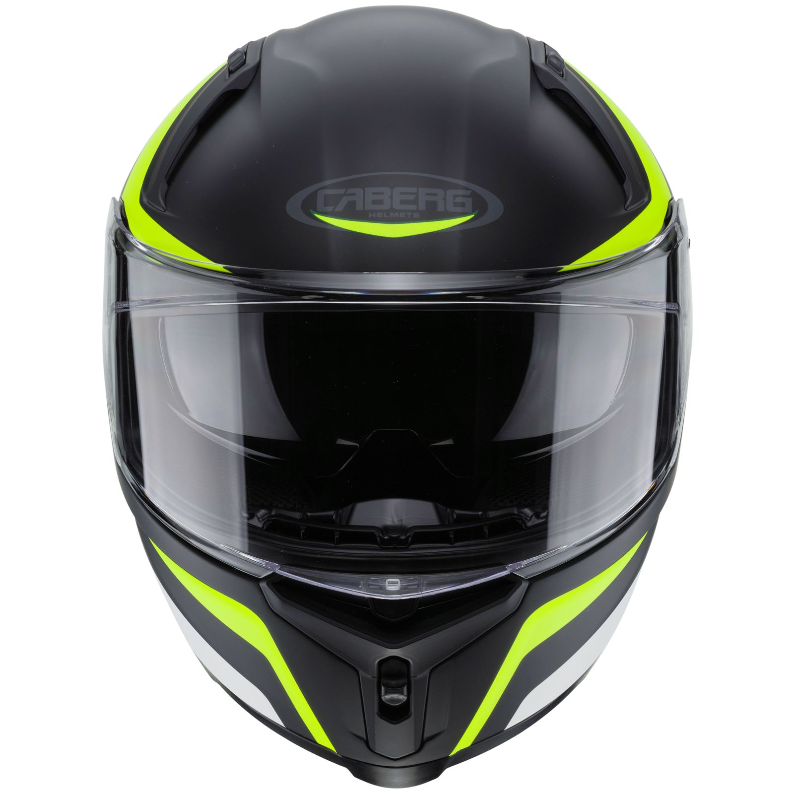 Caberg Helm Avalon Blast, mat-zwart/wit-fluo-geel