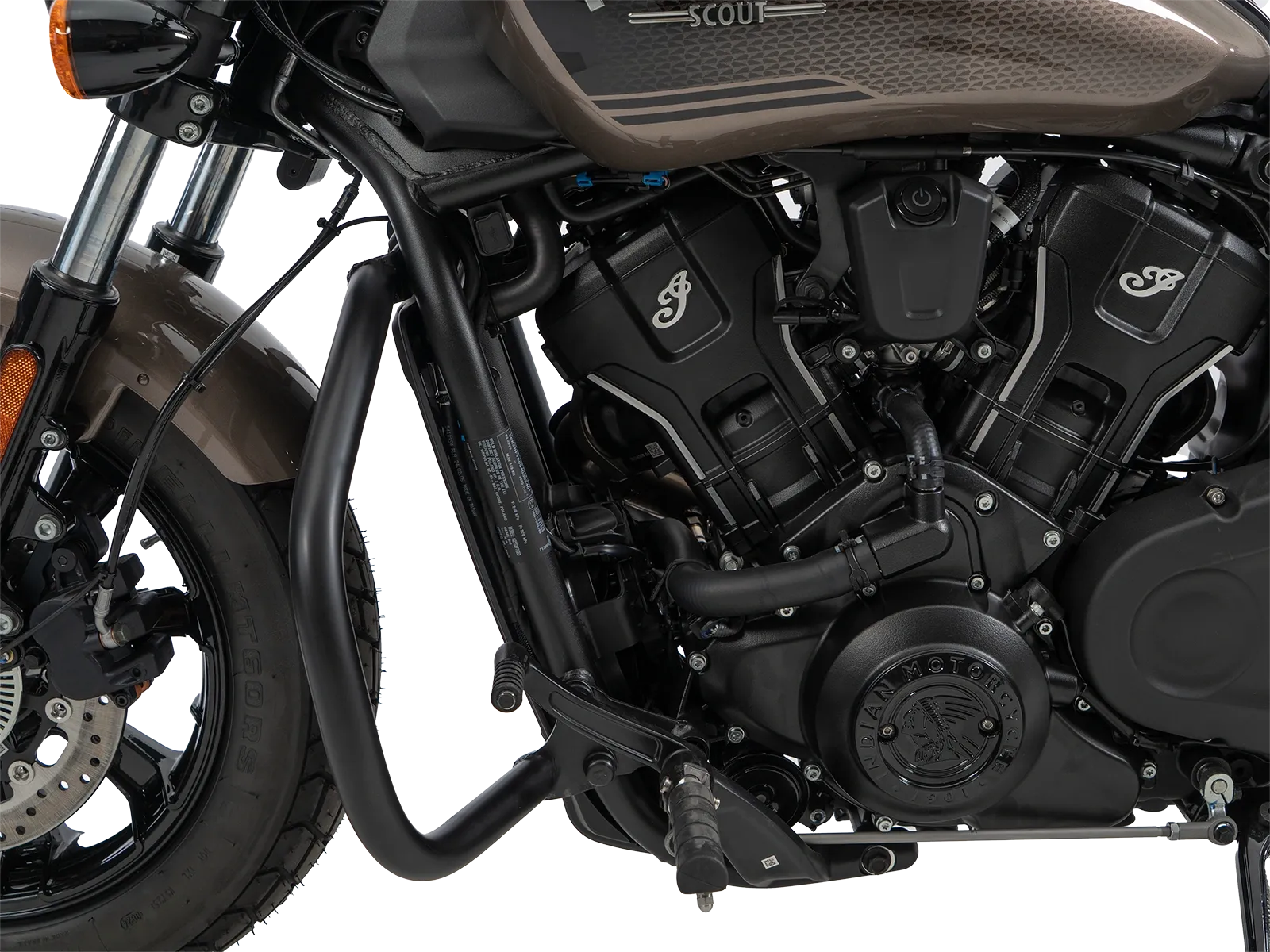 Motorbeschermer zwart voor Indian 101 Scout 1250 (25-) Hepco & Becker