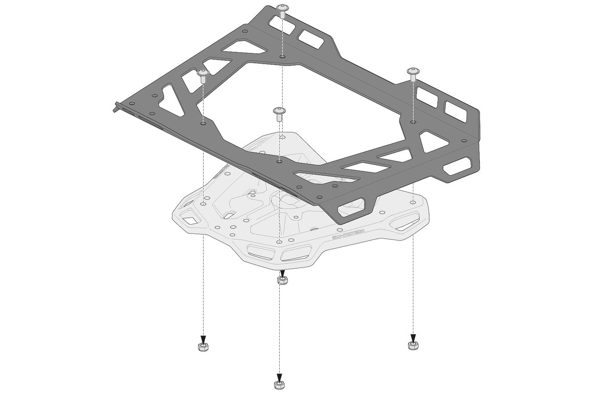 SW-Motech uitbreiding voor SW-Motech ADVENTURE-RACK bagagedrager
