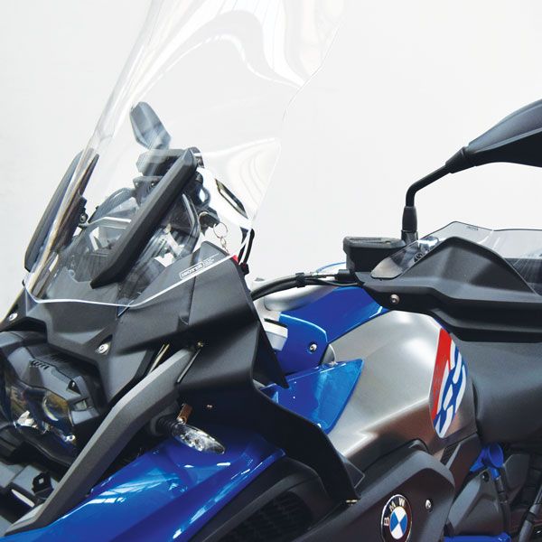Winddeflector voor BMW R 1200 GS LC /Rallye (17-18), R 1250 GS, paar, mat zwart