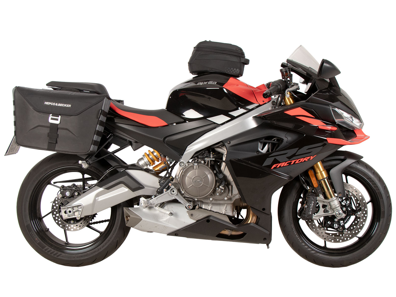 C-Bow zijdrager zwart voor Aprilia RS 660 / Factory (25-) Hepco & Becker
