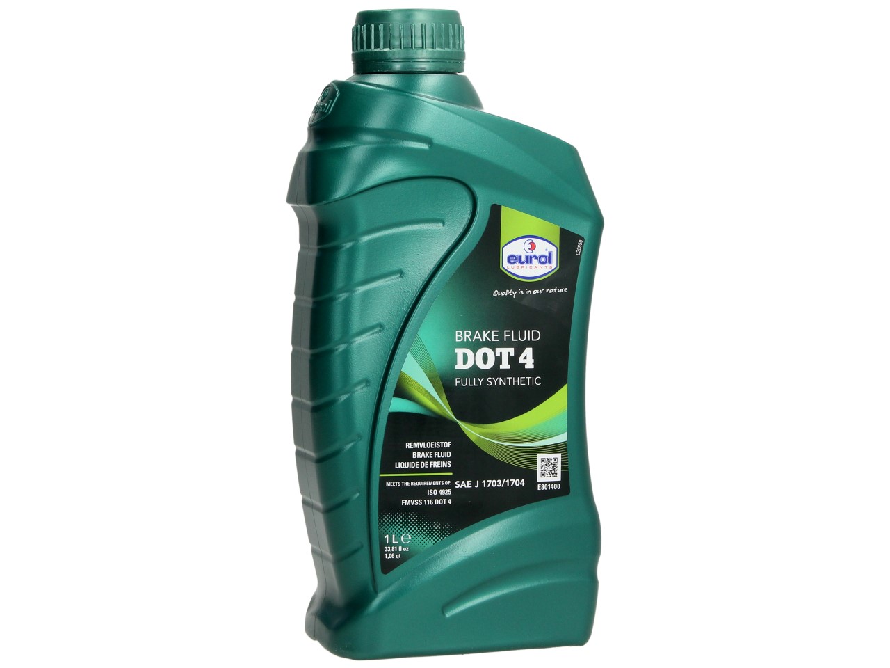 Eurol remvloeistof, DOT 4, 1 l, SAE J1703 / ISO 4925