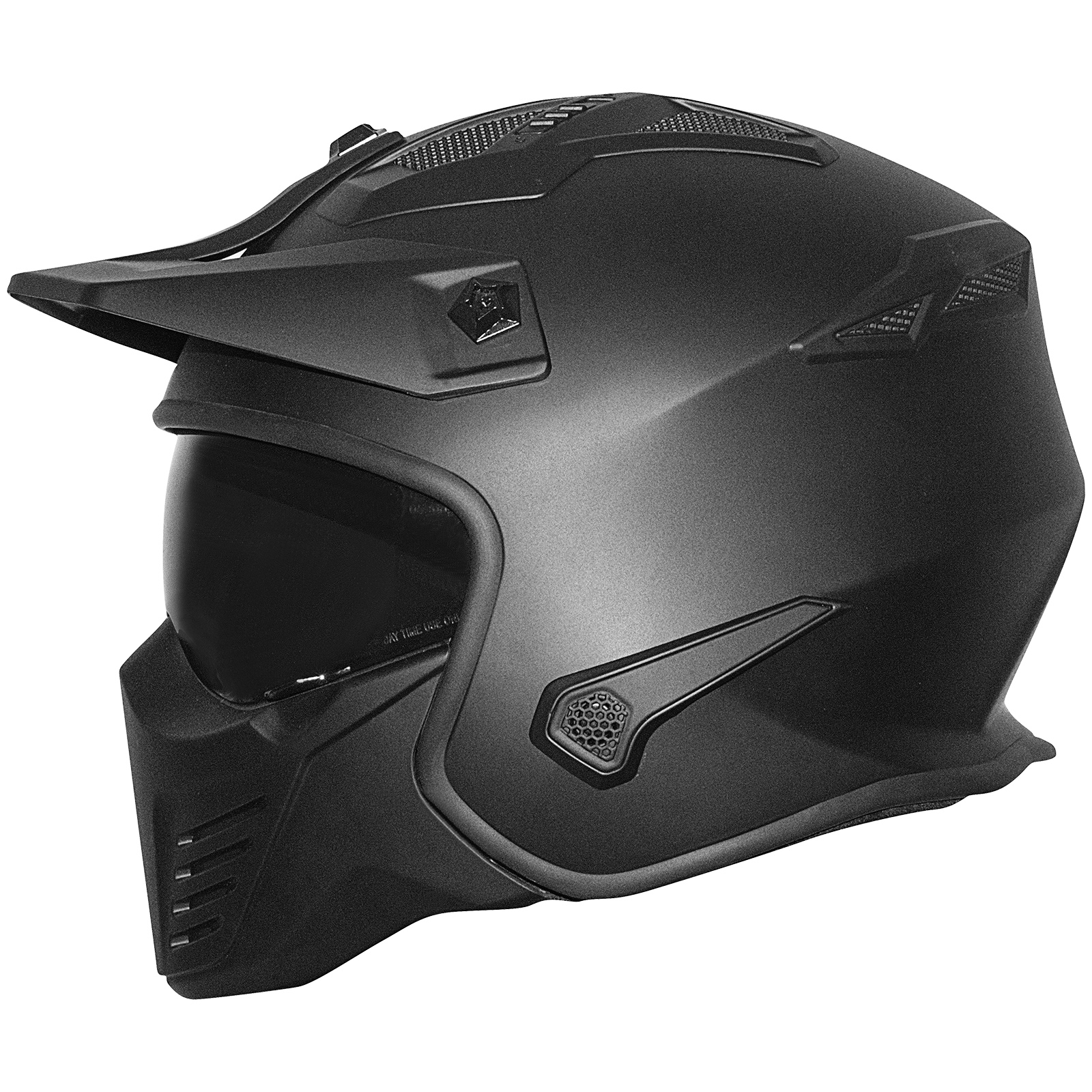Germot helm GM 44, mat zwart