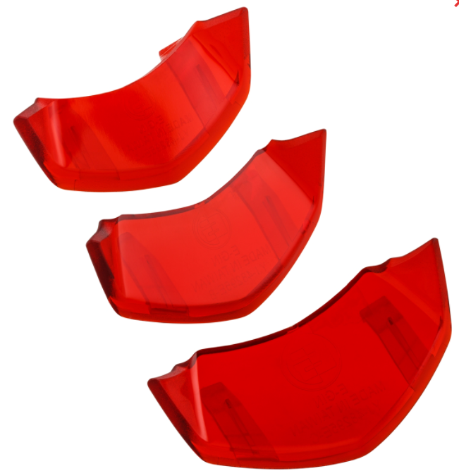 Cascade inzetstuk rood transparant voor Vespa Primavera/Sprint 50-150cc ('18-)