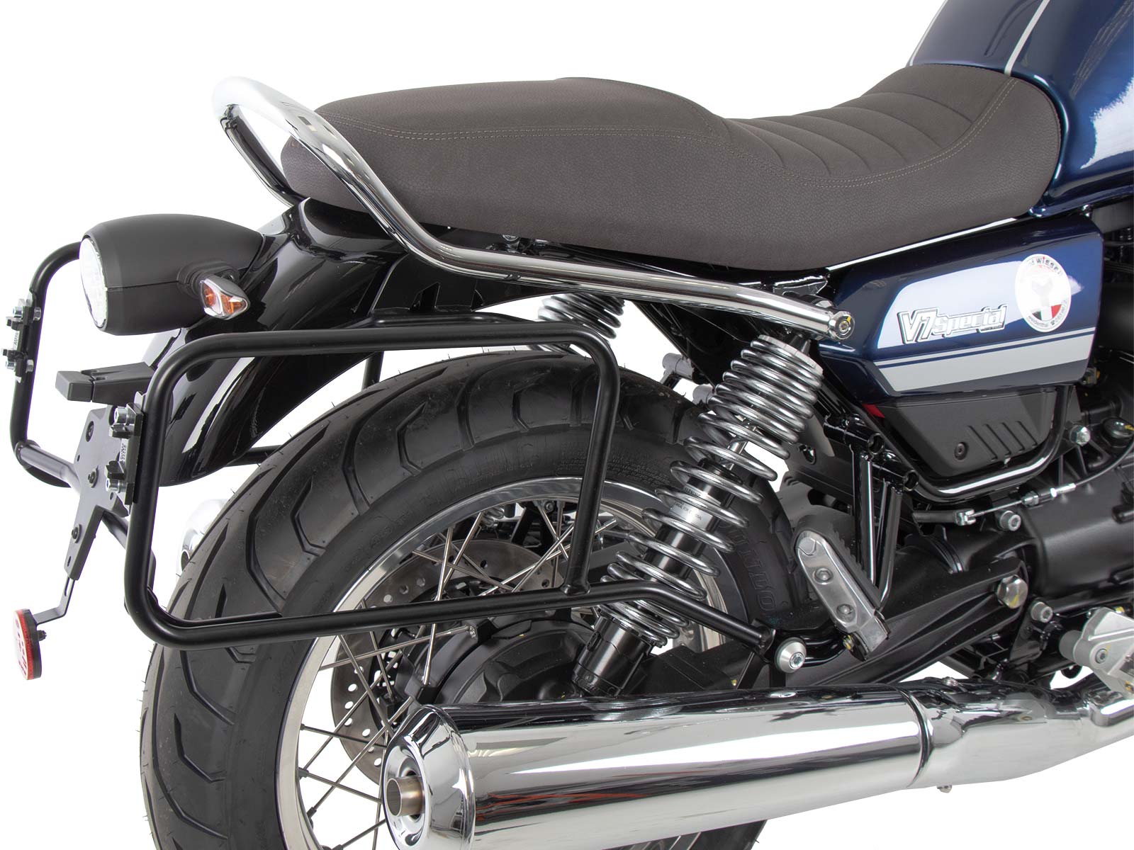 Zijkofferdrager vast zwart voor Moto Guzzi V7 850 Stone Corsa (2024) Hepco & Becker