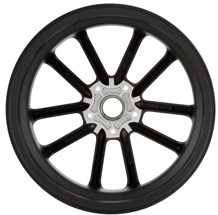 Velg voor/achter 13" voor Vespa GTS/GTS Super/GTV/GT 60/GT/GT L 125-300ccm, mat zwart