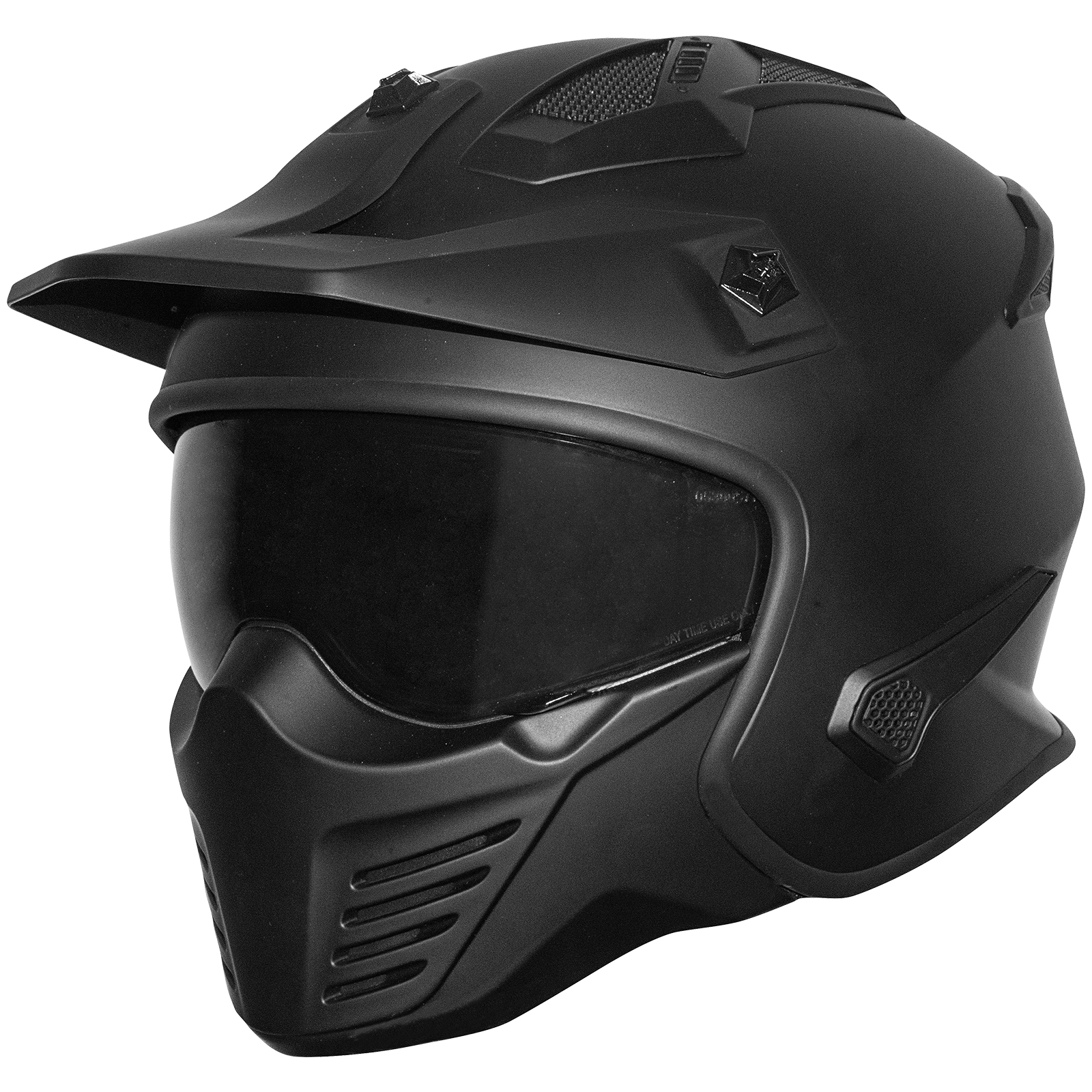 Germot helm GM 44, mat zwart
