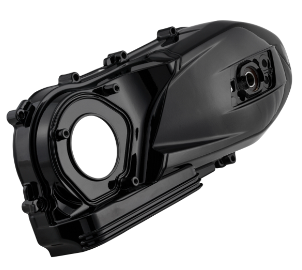 Vario afdekking voor Vespa GTS/GTS Super 125/150cc 4T LC iGet (Euro4), glanzend zwart