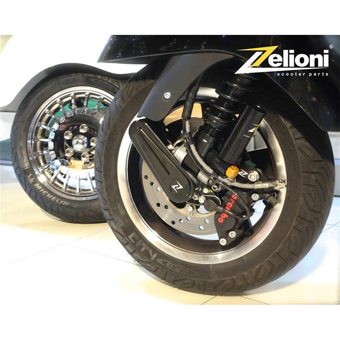 Swingarm afdekking, zwart Zeloni voor Vespa Primavera/Sprint/GTS/GTS Super 50-300cc ('14-'16)