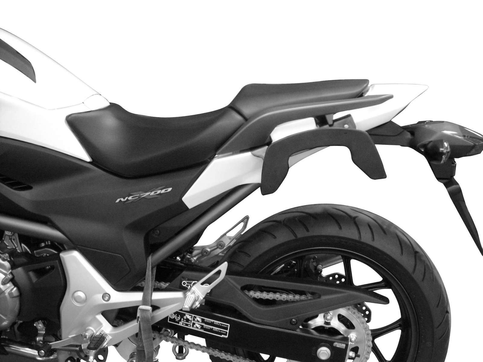C-Bow zijdrager zwart voor Honda NC 700 X (12-13) /750 X/DCT (14-20) Hepco & Becker