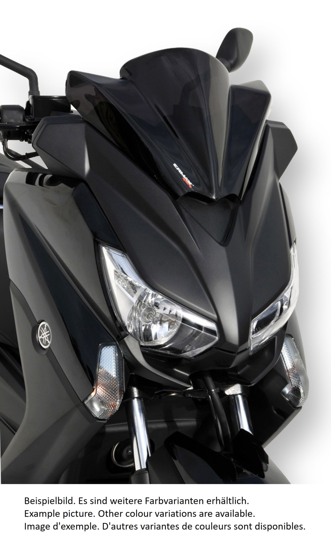 Windscherm ERMAX Sport H 310 mm voor Yamaha X-MAX 125 /250 (14-17), zwart