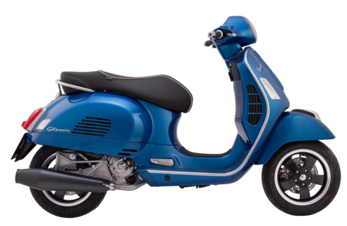 Racing uitlaat voor Vespa GTS/GTS Super/GTV/GT 60 125-300cc d.w.z., 4T, LC, roestvrij staal zwart