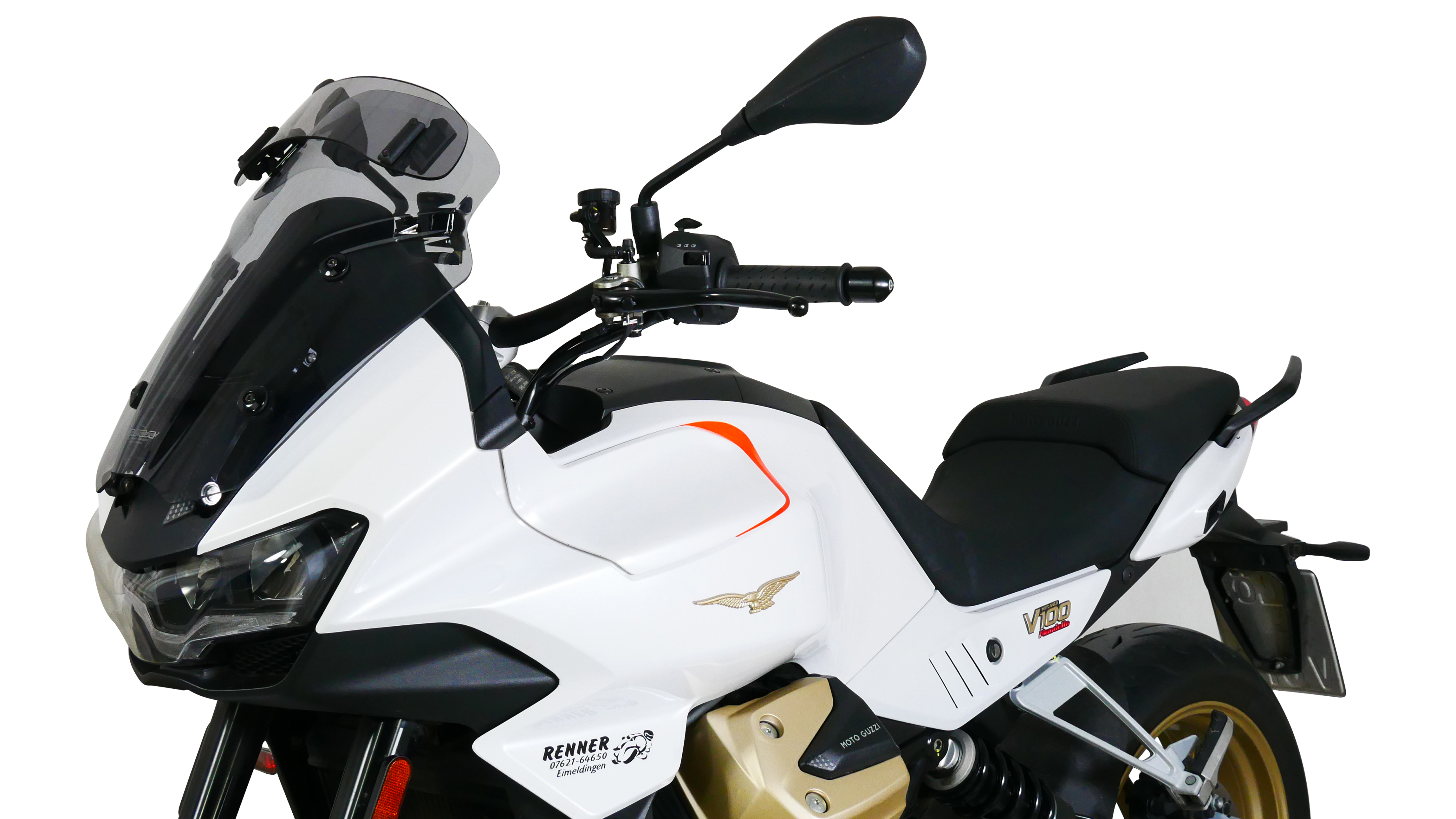 Windscherm Touring Vario MRA  "VTM" voor Moto Guzzi V100 Mandello
