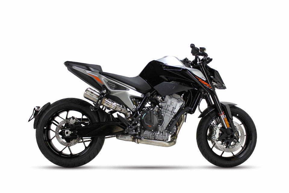 IXRACE MK2 achterdemper KTM 790 /890 Duke, roestvrij staal, E-keur, Euro4+5