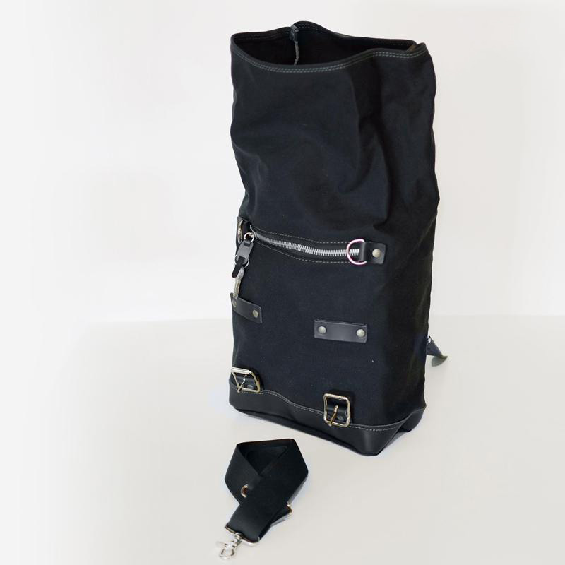 Canvas zijtas 10L-14L - Groen/Bruin - Eenheid Garage