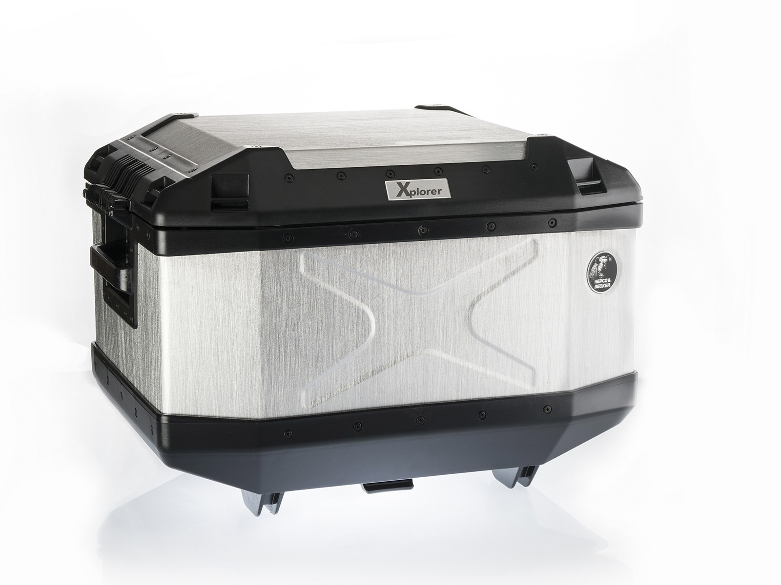 Topkoffer aluminium Xplorer 45 zilver Hepco & Becker