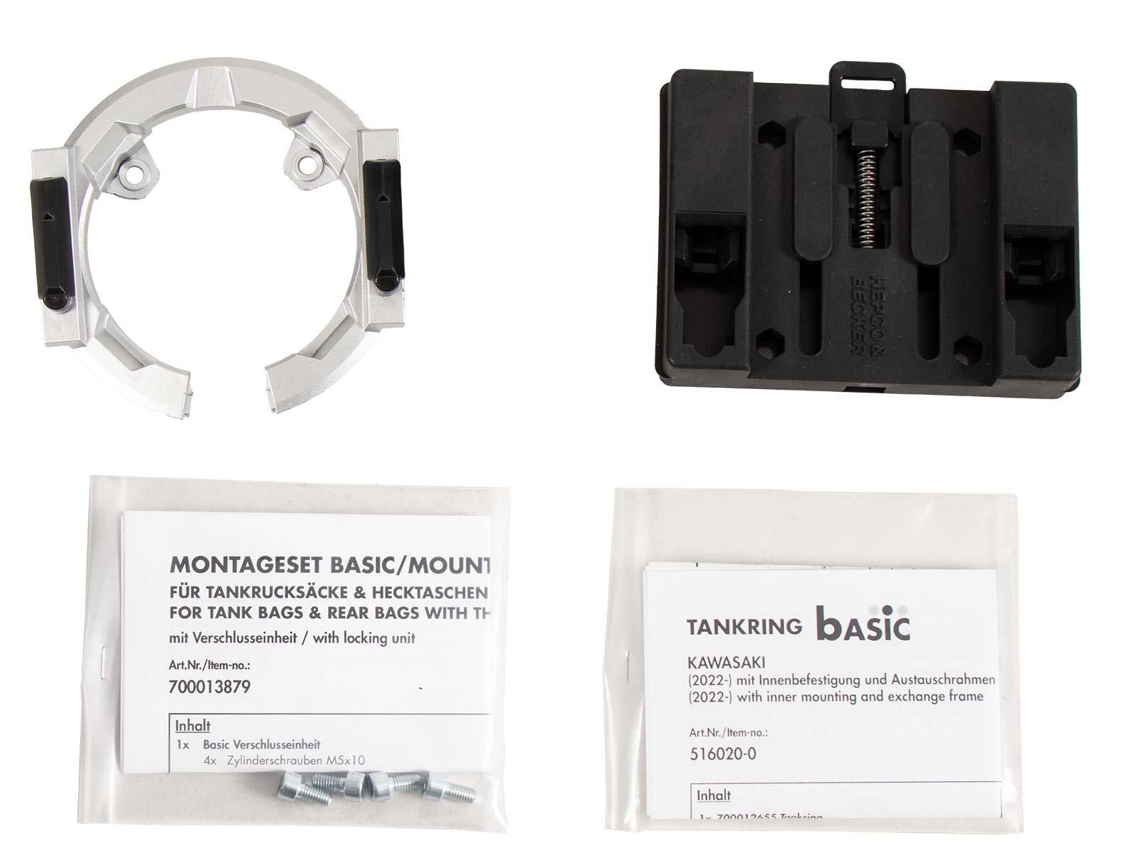 Tankring Basis incl. tanktas slotunit voor Kawasaki Z 900 /SE (25- ) Hepco & Becker