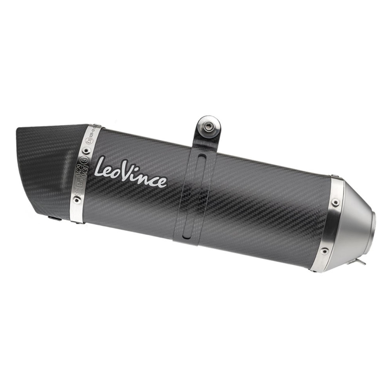 LeoVince uitlaatsysteem LV One Evo voor BMW F 700 GS /F 800 GS, carbon, slip on, E-certificaat