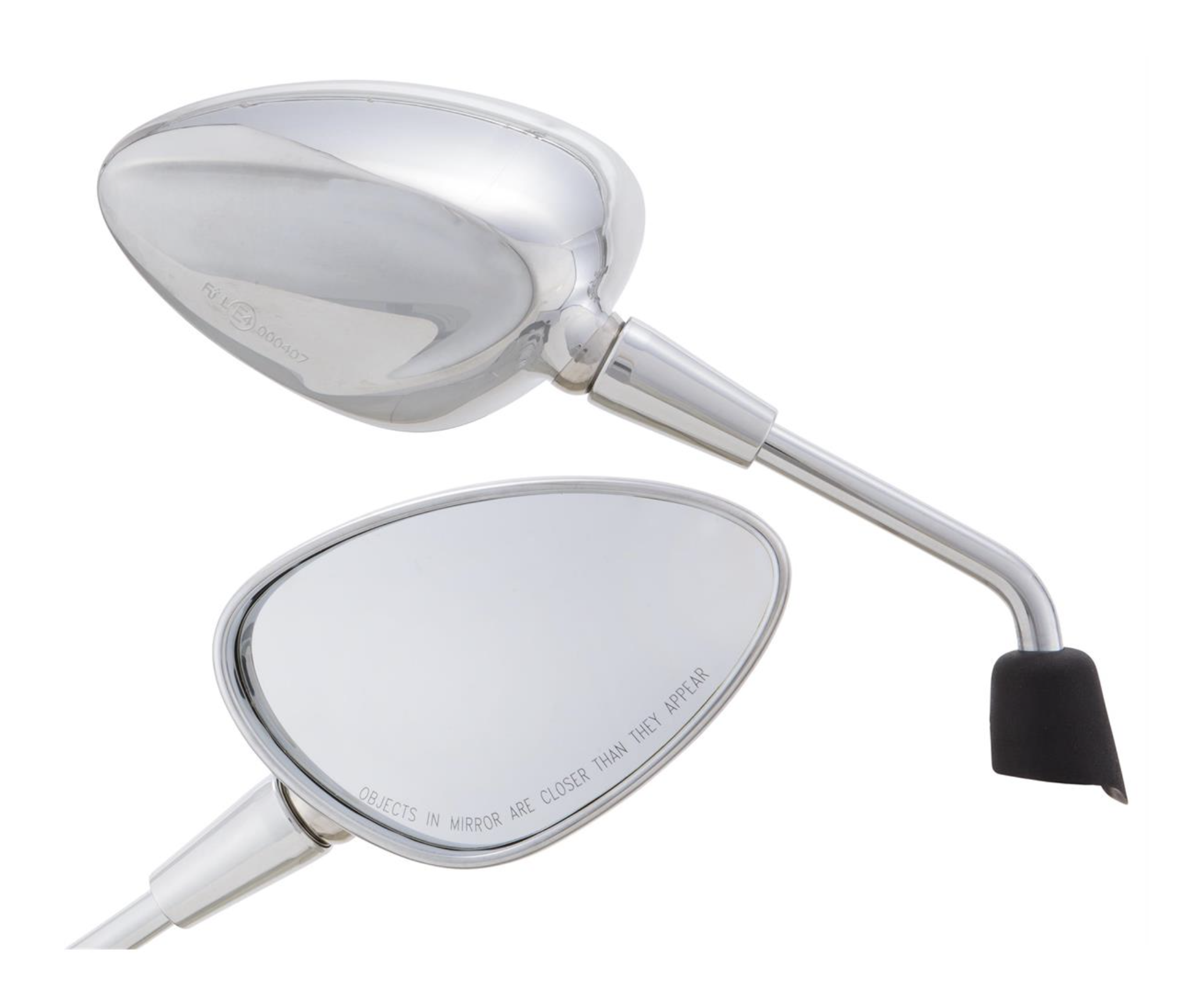 Spiegel Shorty zilver rechts en links voor Vespa Sprint 50-150cc 2T/4T