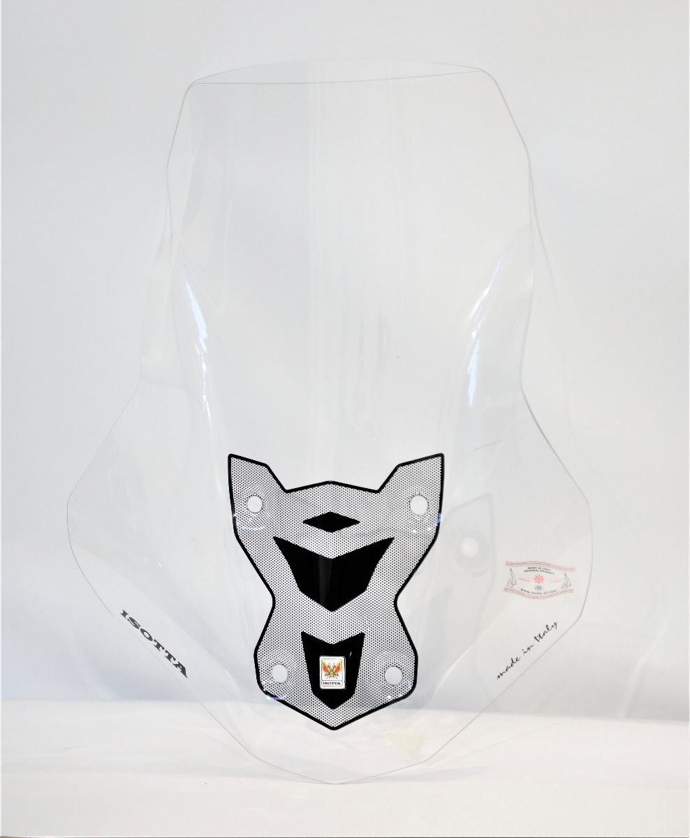 Middelhoog windscherm helder met zeefdruk voor Aprilia SR GT 125 / 200
