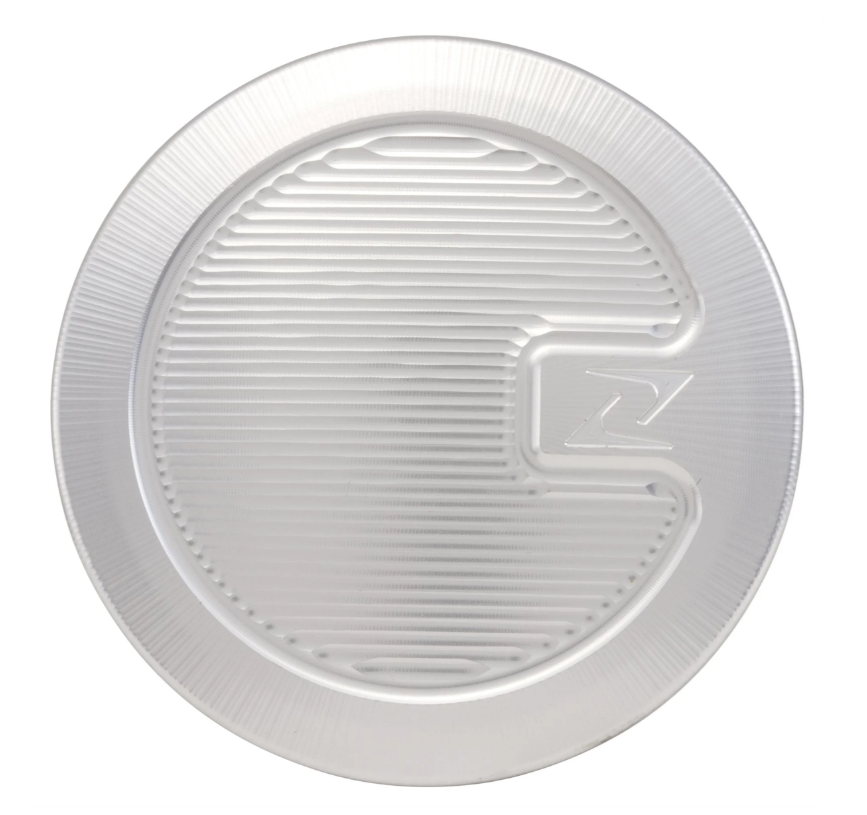 Stofkap remtrommel/wielnaaf voor Vespa, zilver