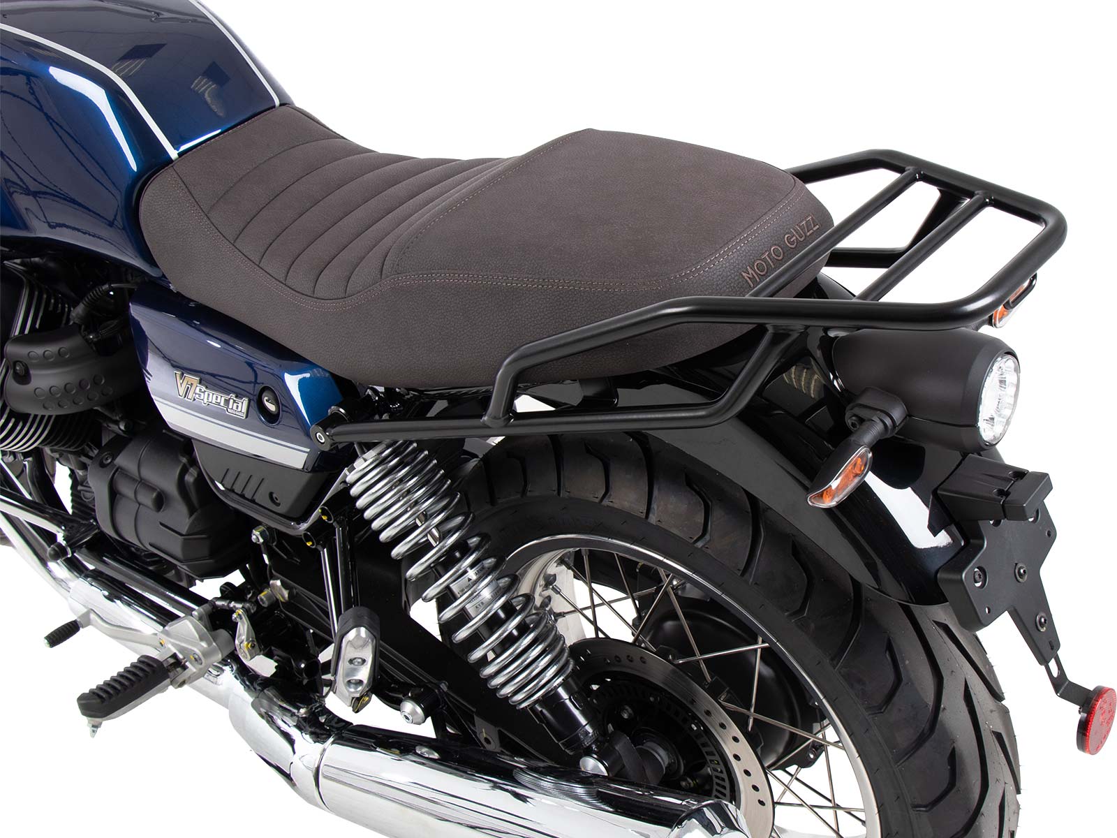 Buisvormig bagagerek zwart voor Moto Guzzi V7 850 Stone Corsa (2024) Hepco & Becker