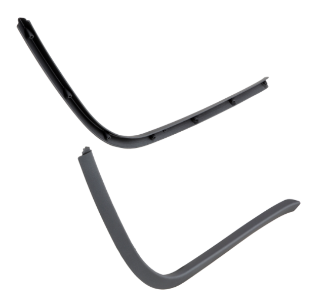 Mono slot buis treeplank grijs mat voor Vespa Primavera/Sprint 50-150ccm