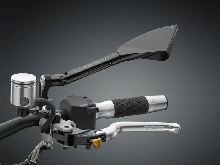 Spiegel RIZOMA "TOMOK" rechts voor Vespa, zwart geanodiseerd