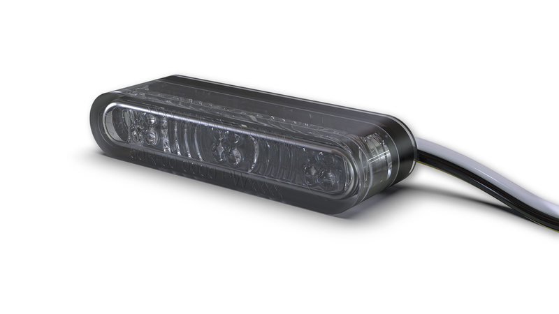 HIGHSIDER pro Star-MX1 Pro module LED knipperlicht/positielicht zwart/getint 2in1, E-keurmerk (paar)