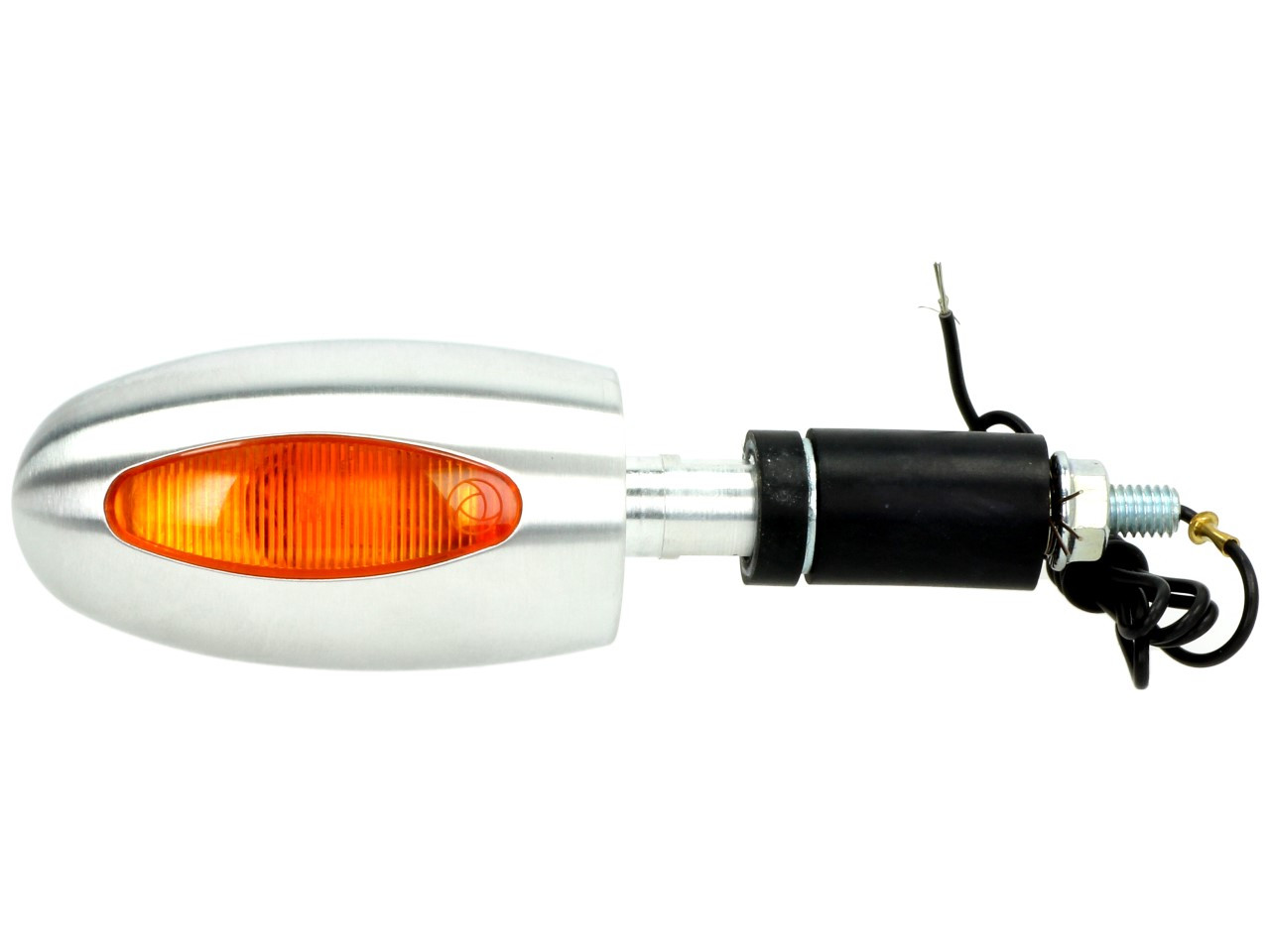Kellermann richtingaanwijzer, BL 1000 geel, aluminium, halogeen, VR/VL, 12 V, 21 W, zilversatijn