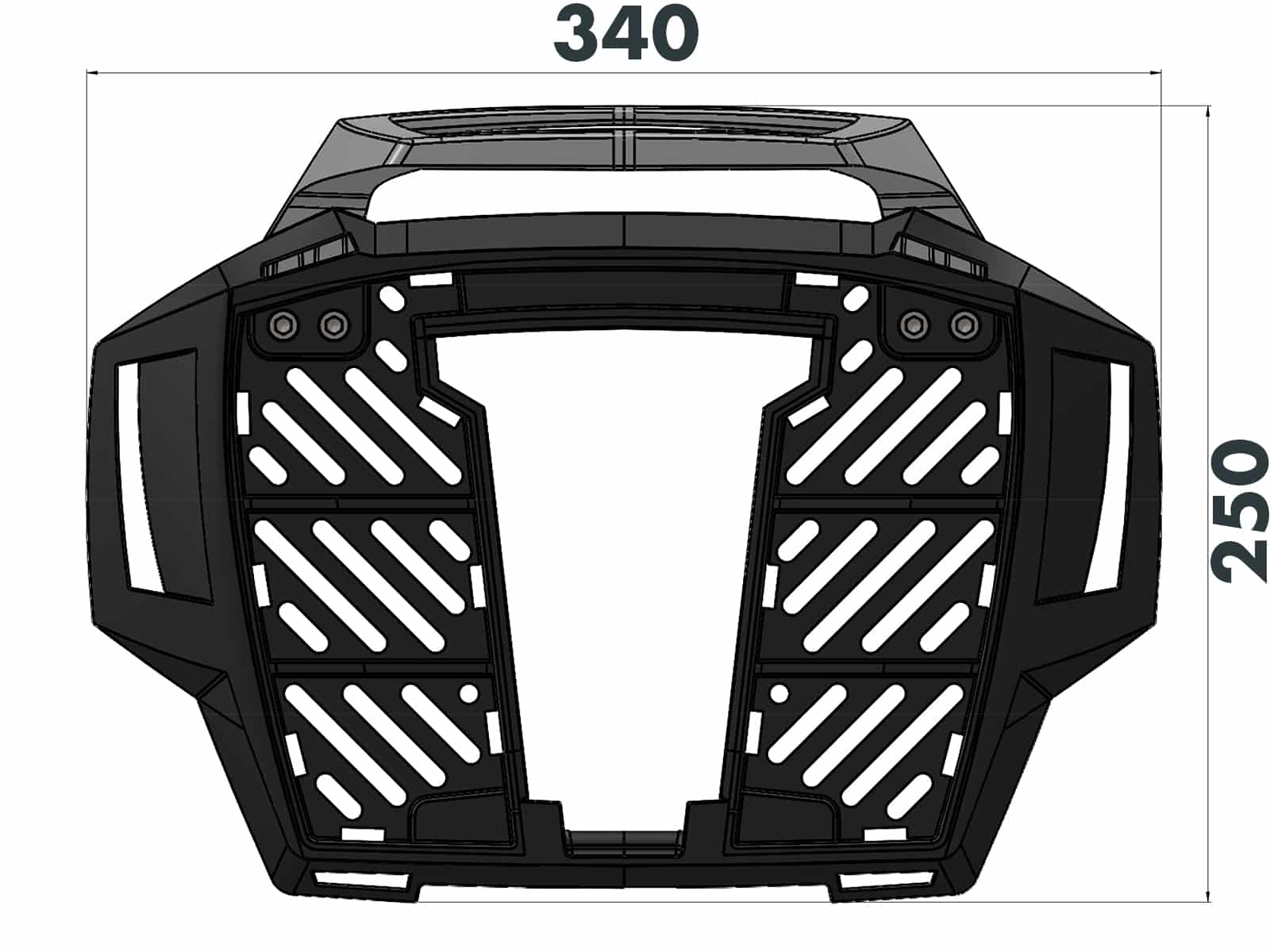 Aluminium topkofferdrager voor Ducati Multistrada 950 /S (17-21) Hepco & Becker