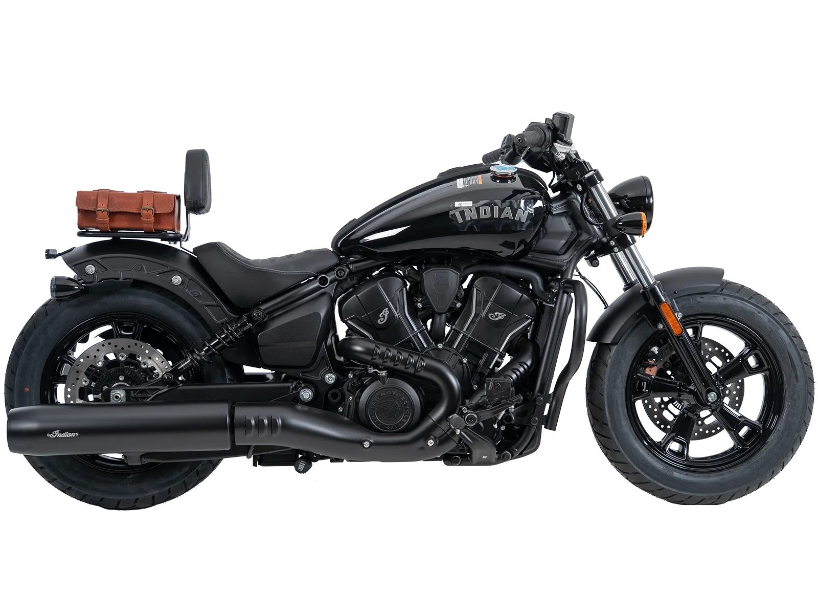 Solorack met rugleuning zwart voor Indian Scout Sixty Bobber (25-) Hepco & Becker