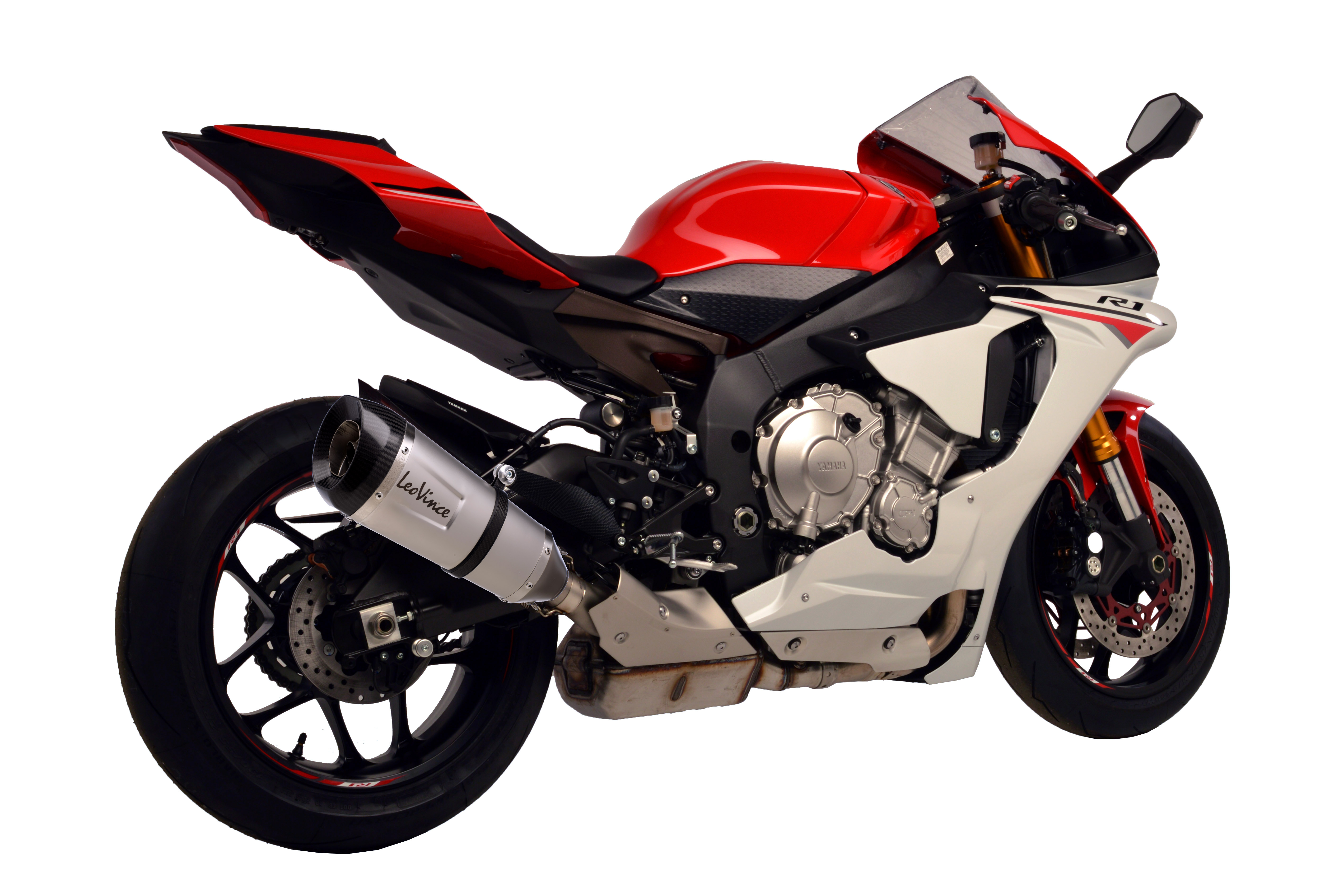 LeoVince uitlaatsysteem Factory S, roestvrij staal, slip on voor Yamaha YZF-R1 / M (Bj.15-16)