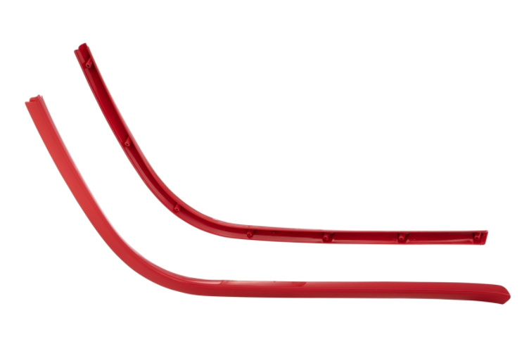 Mono slot buis treeplank rood voor Vespa Primavera/Sprint 50-150ccm