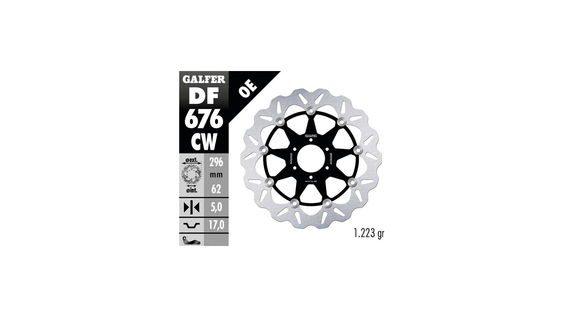 GALFER Wave remschijf "DF676"