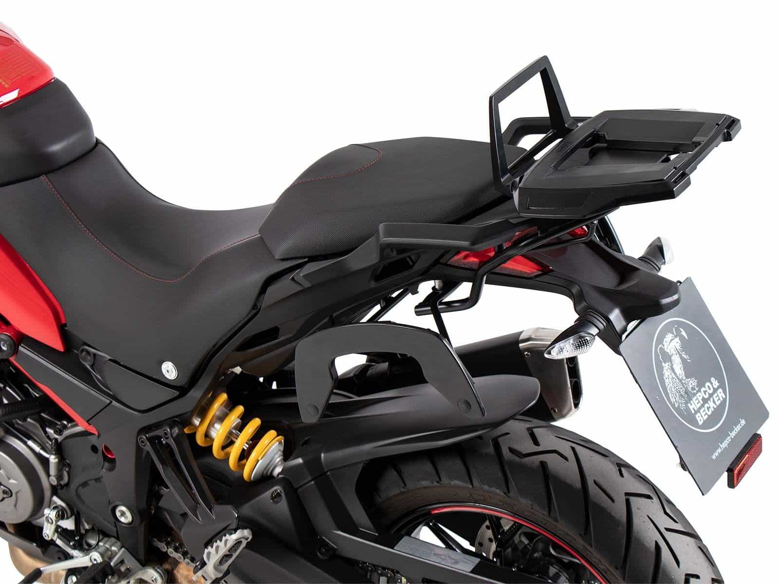Aluminium topkofferdrager voor Ducati Multistrada 950 /S (17-21) Hepco & Becker